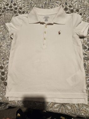 Polo by Ralph Lauren White Kids Polo with Embroidered Pony
